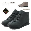 マドラスウォーク ブーツ レディース madras Walk マドラス ウォーク レディース ブーツ MWL 2042 GORE-TEX ゴアテックス ショート 防水 防滑 靴 黒 ブラック グレー