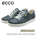 ECCO エコー SOFT 7 W レディース シューズ 430003 05763 ウィメンズ ウォーキング スニーカー レザー 革 歩きやすい 紐 靴 シルバ...