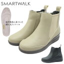 SMARTWALK スマートウォーク レディース SW-6003 ショートブーツ 撥水 軽量 ウォーキング ウェッジソール ファスナー スノーシューズ 婦人靴 6003