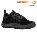 メレル MERRELL メンズ スニーカー WRAPT ラプト J037753 ローカット ブラック アウトドアシューズ ハイキング トレーニングシューズ