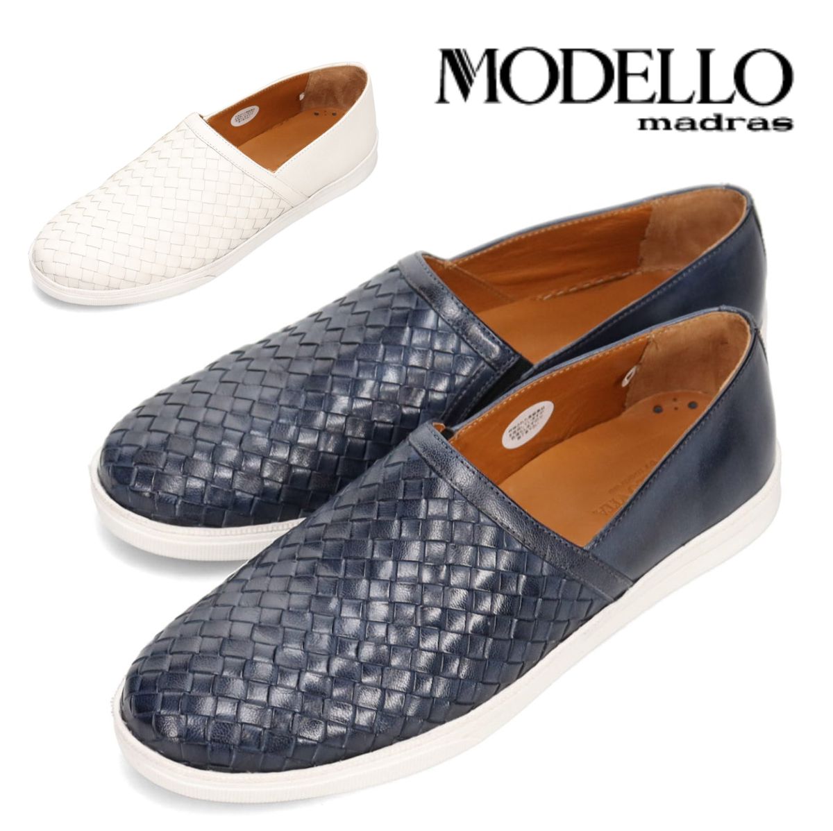 MODELLO VITA メンズ モデロ ビータ モデロヴィータ メンズ レザー メッシュ スリッポン カジュアルシューズ VT8807 靴 マドラス madr...