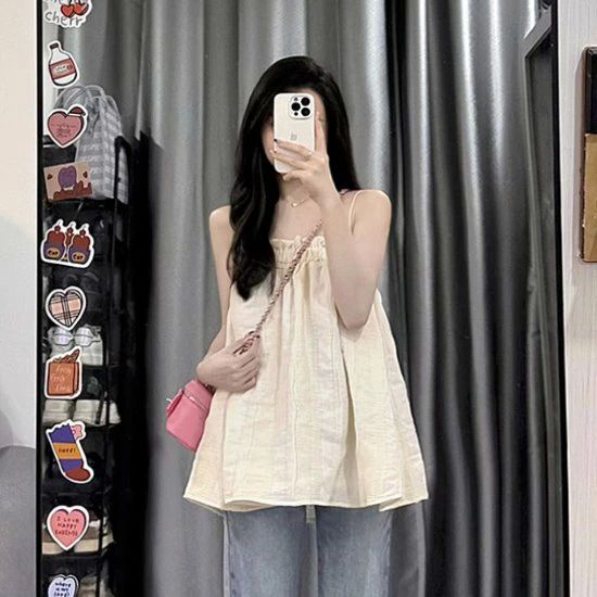 可愛い おしゃれ お出かけ カジュアル 体型カバー 夏 フレア Aライン 肩出し チューブトップ チュニッ..