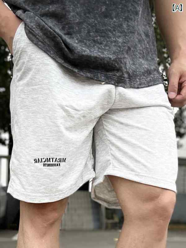 ジ フィットネス トレーニング カジュアル 夏 ワンポイント メンズ 半ズボン 丈 ラフ 快適 スポーティー ストリートファッション