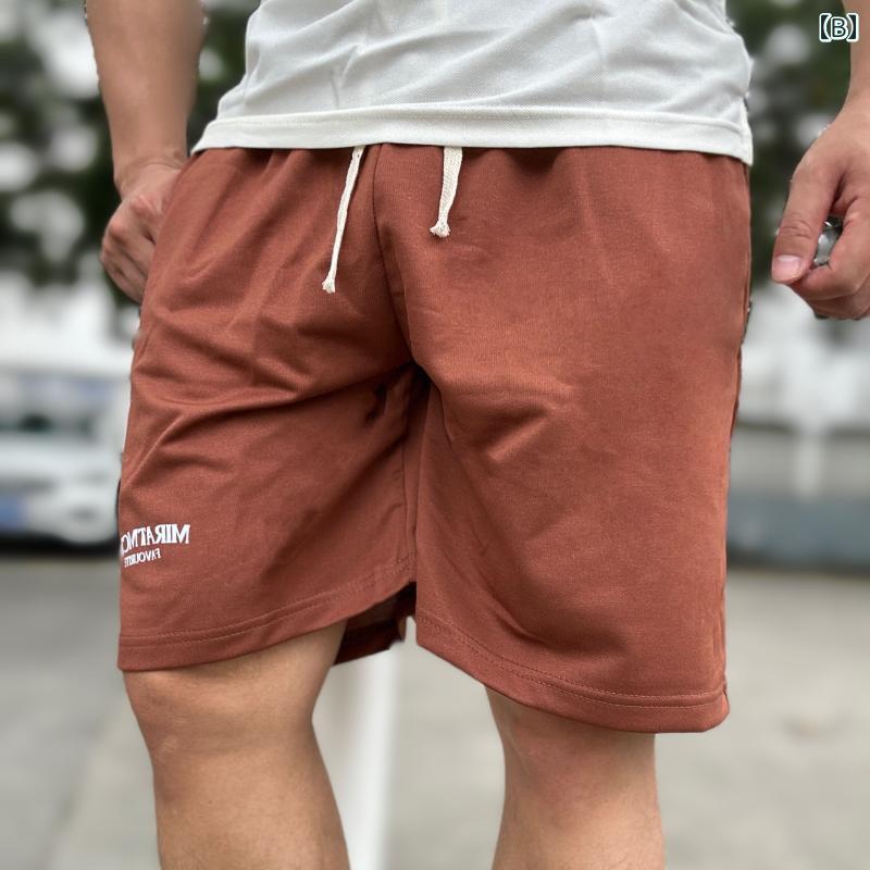 ジ フィットネス トレーニング カジュアル 夏 ワンポイント メンズ 半ズボン 丈 ラフ 快適 スポーティー ストリートファッション