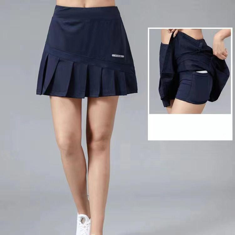 運動 サマーウエア 丈短め ショート丈 インナーパンツ付き ゴルフスカート テニス ゴルフミニスカート ..