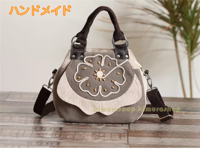 樂天商城 - 高 オシャレ 軽量 軽い 斜めがけ かわいい きれいめ 高級 クラシック レディース トートバッグ エスニック ハンドメイドバッグ