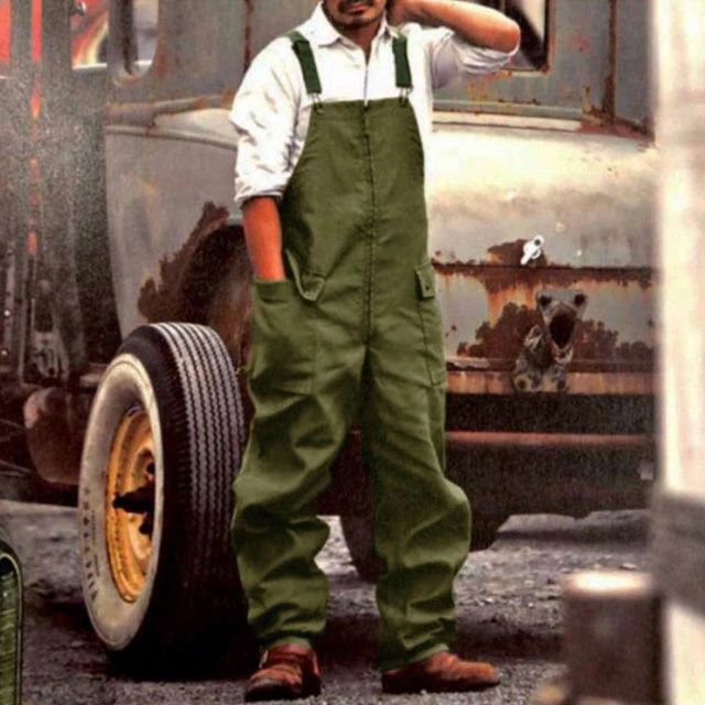 カー ブラウン イエロー コスプレ 無地 ストレッチ デニム つなぎ ユニセックス レディース サロペット メンズ オーバーオール