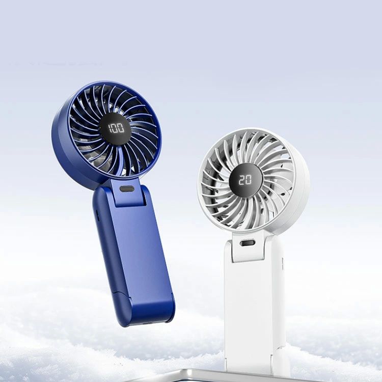 コンパ クーラー ミニ扇風機 瞬間冷感 静音 ハンディファン ネックストラップ付き 首掛け ポータブル扇風機 手持ち 折りたたみ式