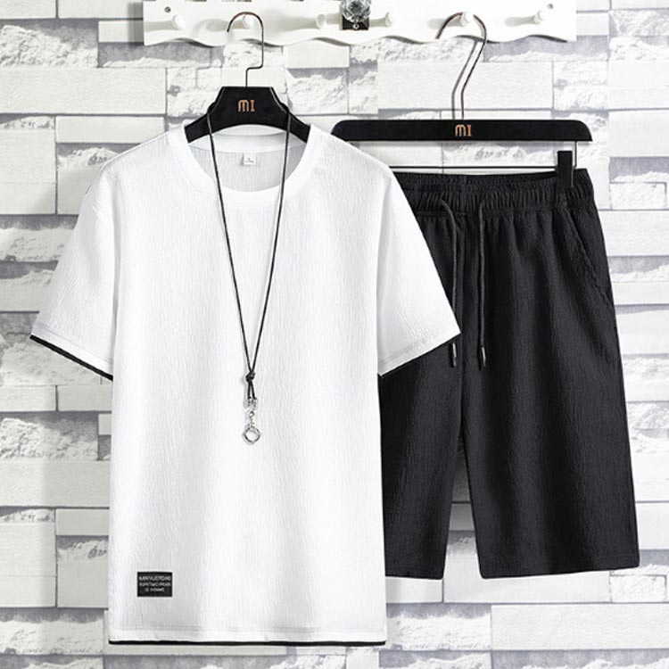 スウェット 部屋着 ルームウェアー ズボン トップス ハーフパンツ 半袖tシャツ 薄手 クルーネック 吸汗速乾 夏 メンズ