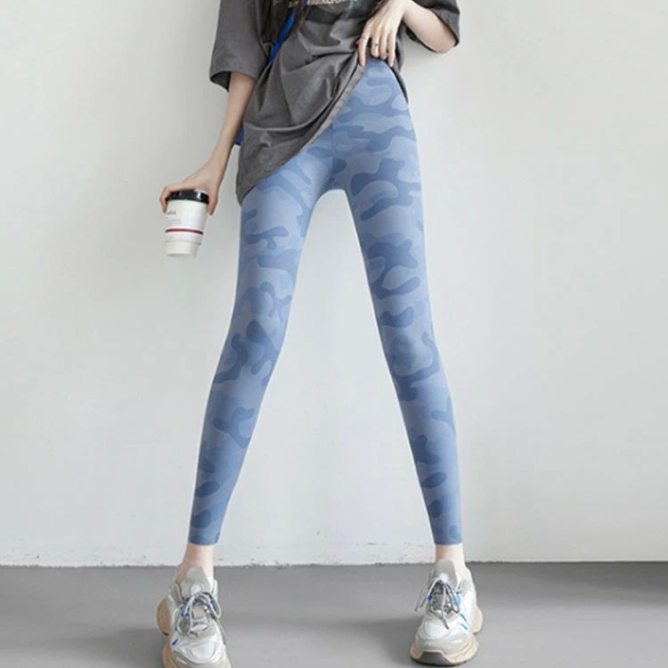 かわい ヨガ ホットヨガ 大きいサイズ フィットネス ヨガウェア ヨガウェア 薄手 迷彩柄 レディース ヨガスパッツ 夏用レギンス