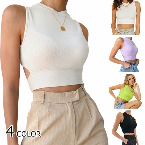 フィッ スポーツ 涼しい 肌着 シンプル カジュアル 着痩せ 無地 蝶結び 体型カバー オープンバック 吸汗速乾 袖なし レディース