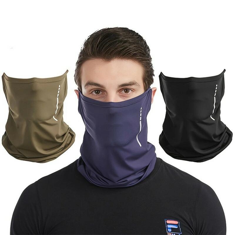 暑さ対策 フェイスマスク 夏 ネックガード メンズ マスク フェイスガード 日よけ スポーツ 送料無料 2枚入り 日焼け防止 2枚入り