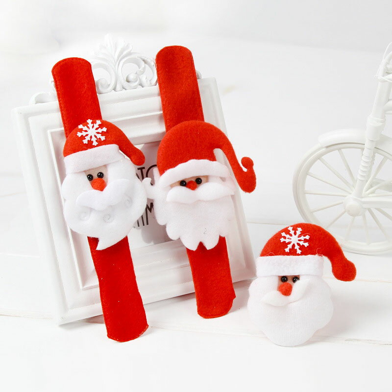 玩具 おもちゃ 男の子 女の子 子供 クリスマス サンタクロース 雪だるま ぬいぐるみリストバンド パッチンバンド クリスマス