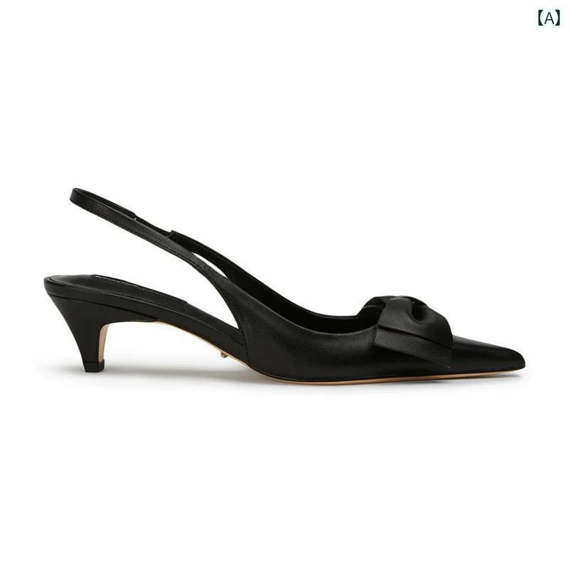 ク 上品 カジュアル ポインテッドトゥ ミニマル 魅力的 レディース フェミニン シープスキン ミュール エレガント 春夏 パンプス