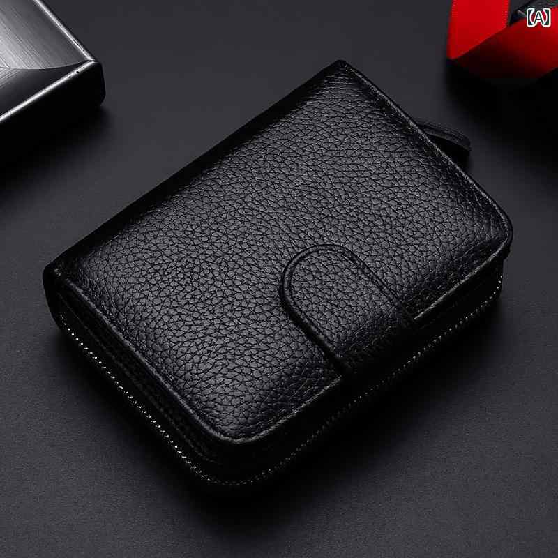 カードスロッ 男性用 免許証 運転 女性用 多機能 クレジット バッグ 体型 一 ウォレット カードホルダー ID 革 財布 ウォレット