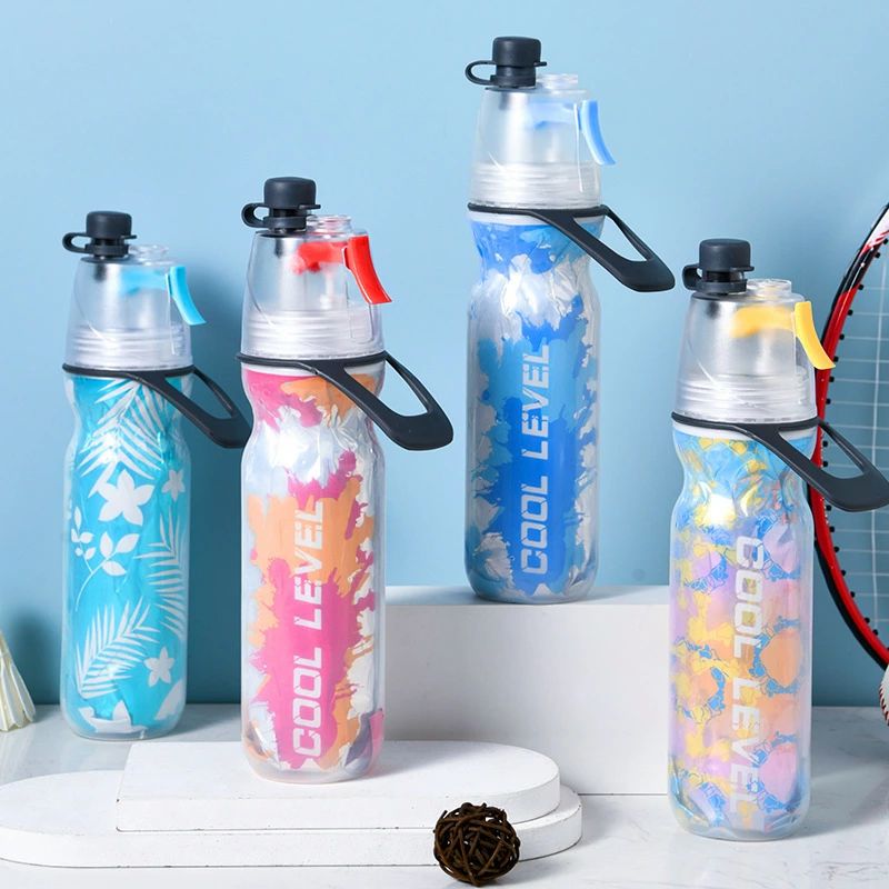 ミスト 水筒 ドリンクミスト 500ml 保冷 冷却ミスト 水分補給 直飲み スプレーボト...
