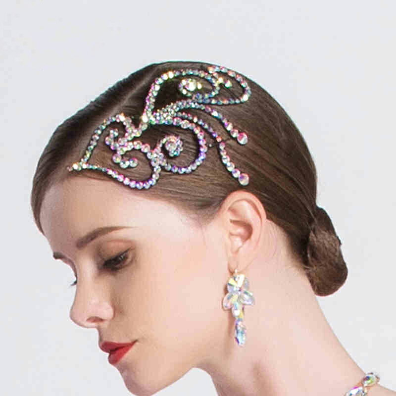 タンゴ ワルツ イベント 豪華 ゴージャス 上品 髪飾り ヘッドピース ヘッドアクセサリー ヘッドドレス ..