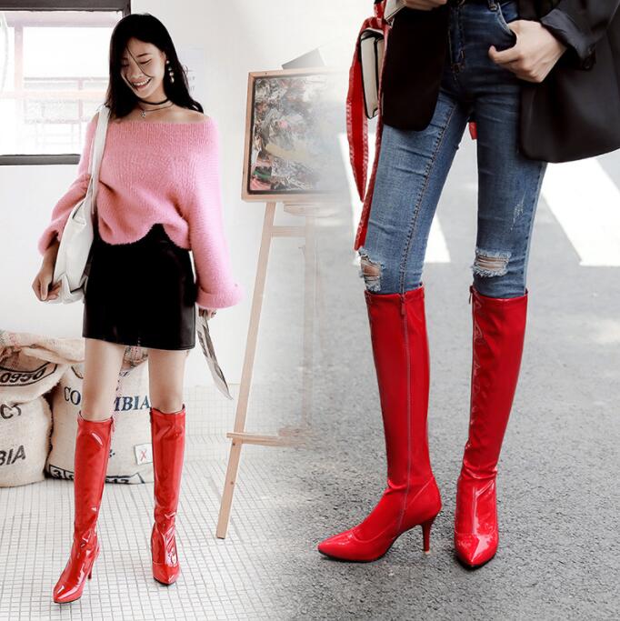 舞台 ダンス スーパーロングブーツ ピンヒール