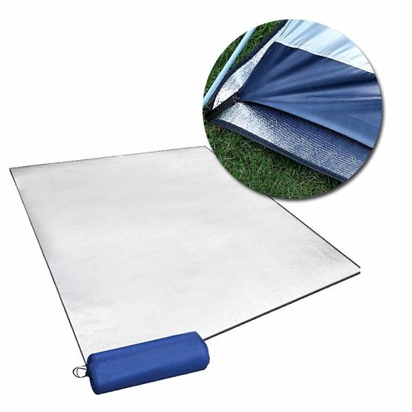 プ テントマット ピクニックシート レジャーシート 大判 3層構造 折り畳み 両面アルミ蒸着 断熱マット ..