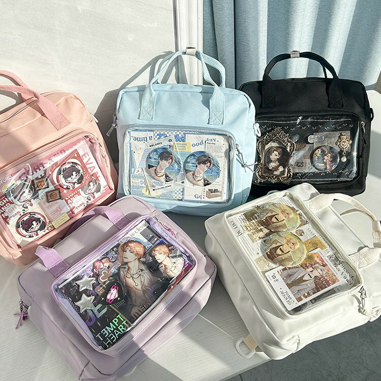 透明 デコバッグ ハンドバッグ リュック 3way 推し活 推しバッグ 推し 痛ショルダー クリアバッグ ショ..
