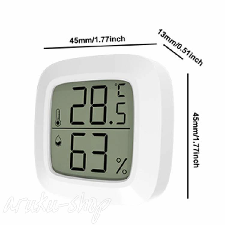 MICKEY楽天市場店のコン 赤ちゃん 測定器 肌ケア カビ 風邪 熱中症 湿度計 温度計 ベビー用品 高精度 マグネット機能 室内計 卓上 壁掛け デジタル｜アングル2