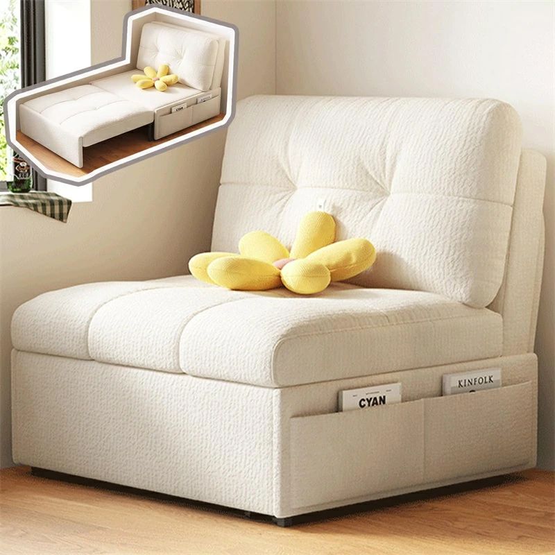 Sofa Bed - ソファーベッド ソファベッド 折りたたみソファベッド クッション付 1人掛け リクライニングチェアー 座椅子 ローソファー ソファーベッド 折りたたみソファー ソファー ミニソファー 一人暮らし 一人用ソファー 折り畳み リクライニング 5段ギア 組立簡単 お手入れ簡単