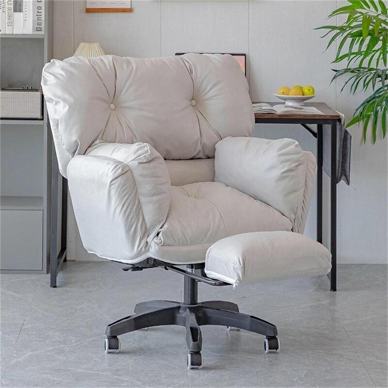 Reclining Chairs - デスクチェア 椅子 テレワーク 疲れない パソコンチェア 昇降式 オットマン付き 厚い背もたれ 通気 蒸れない 高反発クッション