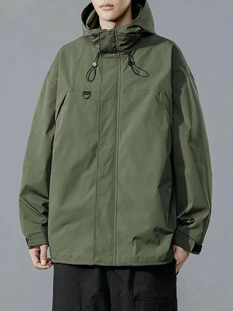 Jumper, Blouson - ジャケット メンズ マウンテンパーカー 撥水 防風 ウインドブレーカー アウトドア フード付き ブルゾン フルジップ ジャンパー