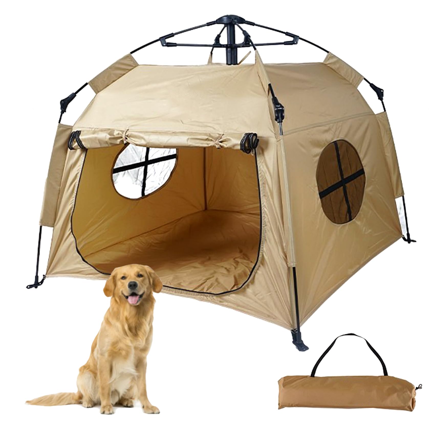 Event, Assembly Tent - ペットテント ワンタッチテント キャンプ用 大型 犬 テント 折りたたみ 簡易テント 3秒で素早く開く 防水性 通気性 日焼け止め