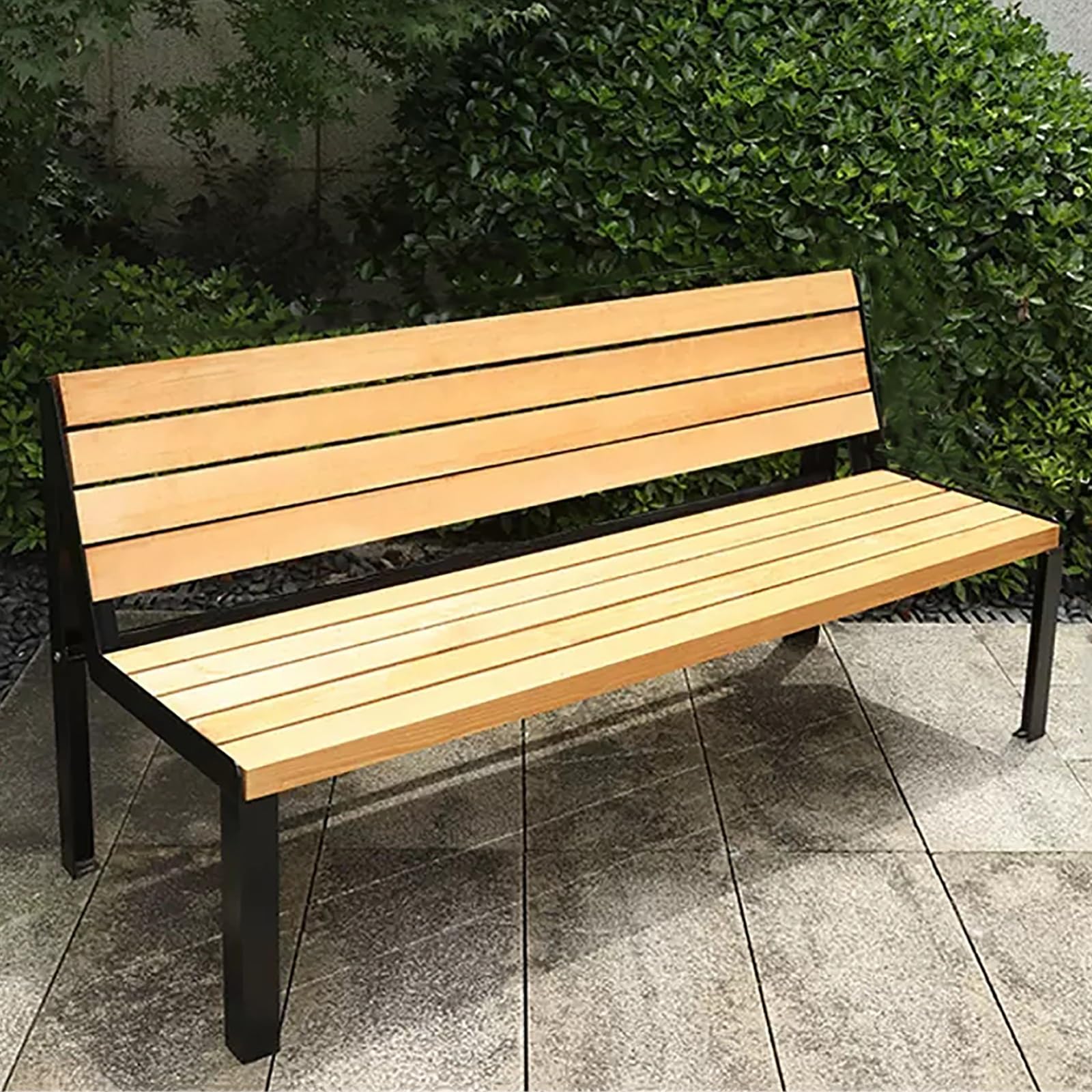 Benches - 屋外ガーデンベンチパティオパークベンチ、ガーデンベンチ背もたれ付きフロントポーチベンチ、ポーチヤード芝生デッキ用全天候型