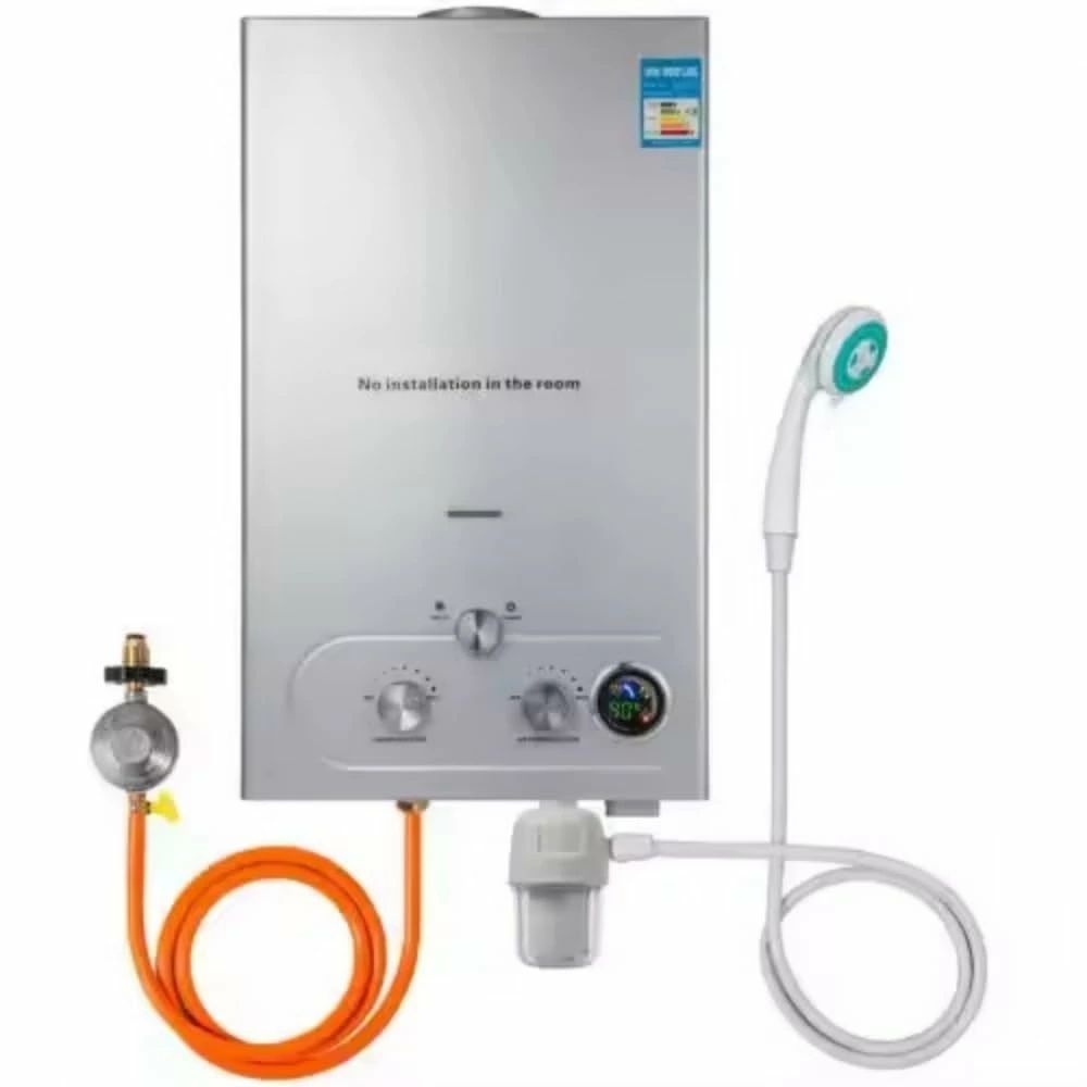 LPG 給湯器 プロパンガス給湯器 タンクレス水ボイラー 給湯器 アウトドアクリーニング キャンピングRV用ポータブル (10L 液化