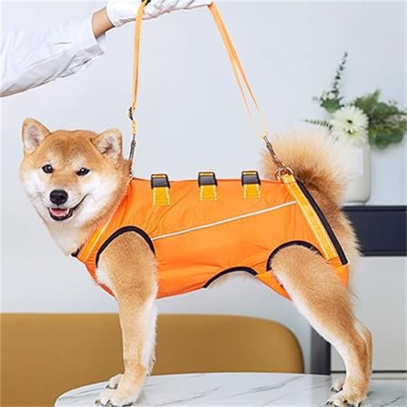 ハーネス 歩行補助 介護用ハーネス 脱着簡単 老犬/怪我/手術/快復中/病気 介護 犬ハーネス 犬の前足と後ろ足の補助 犬用ハーネス