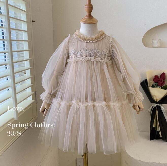 女の 上品 発表会ドレス チュール袖 Aライン 七五三 結婚式 紗裙 フォーマル 子ども服 女の子 ベビー ワンピース キッズ ドレス