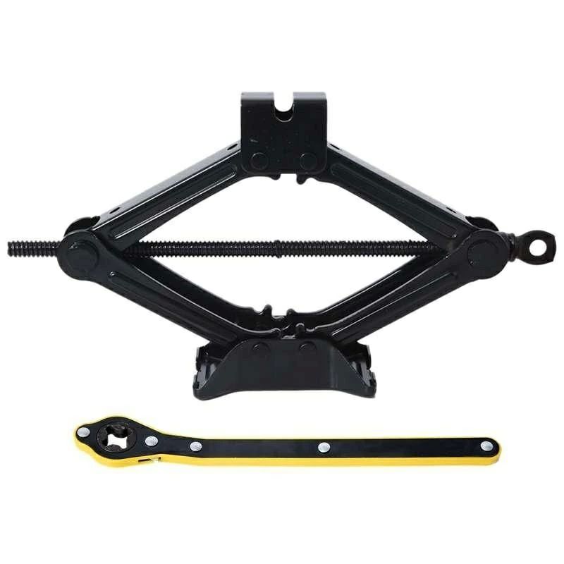 ノーマルタイヤ ジャッキ ホイール交換 タイヤ交換 手動 汎用 1トン1.5トン2トン2.5トン 手動式 省力レンチ付き ジャッキ パンタ