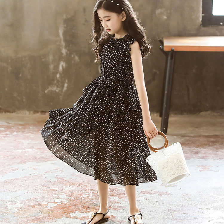 袖 リボン レース フリル 小花柄 花柄 オリジナル コットン 綿 夏 キッズ ノースリーブ ティアードワン..