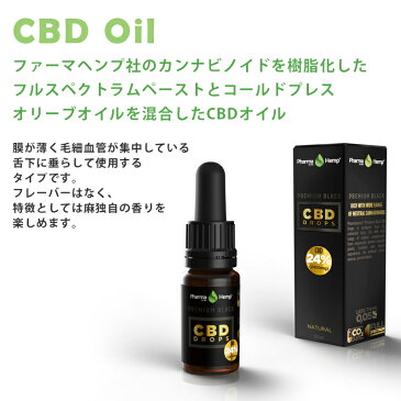 CBD オイル 12% 1200mg 10ml プレミアムブラック オイル フルスペクトラム ファーマヘンプ アントラージュ 高濃度 高純度 cbd oil cbd リキッド