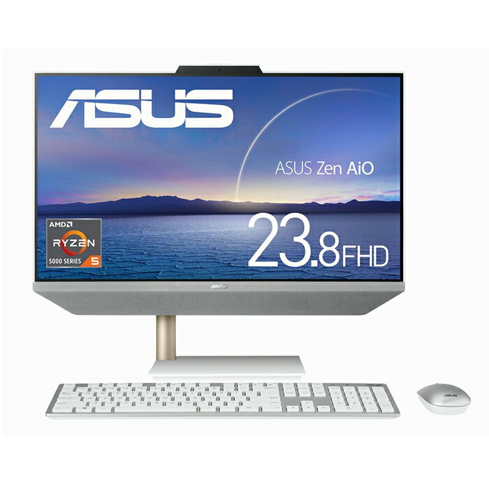 メーカー ASUS 型番 M5401WYAK-WA032WS CPU AMD Ryzen 5 5625U メモリ 16GB ストレージ SSD：512GB (PCI Express 3.0 x2接続) 光学ドライブ - 液晶サイズ 23.8型　1920×1080 ドット グラフィック AMD Radeon グラフィックス (CPU内蔵) LAN - 無線 Wi-Fi 対応 Bluetooth カメラ 92万画素Webカメラ内蔵 指紋認証 - キーボード 109キー日本語ワイヤレスキーボード OS Windows 11 Home 64ビット Office - 付属品 ACアダプター、ワイヤレスキーボード、ワイヤレスマウス 備考 本体色：ホワイトメーカー再生品 ◆お知らせ◆ *こちらの商品はメーカーが再生し、動作確認を行った製品です（※保証書の添付は御座いません。） 　尚、あくまでも中古品につき、メーカーの保証はありませんが、商品到着後1ヶ月以内は弊社、独自の保証が適用されます。 ・本製品仕様はメーカーページを参照した内容となります。 製品仕様詳細についてはメーカーホームページをご参照ください。 ・外観は良品です。 ・元箱はありますが　使用感(シールはがし跡、若干の箱ダメージ)があります ・商品到着後は回復ドライブの作成をお勧めします。 機能的な検査及びクリーニングには万全を期しておりますが、 メーカー整備済み品(リファビッシュ品)につき、外観及び多少の擦り傷やへこみ、ほこり、汚れ等(テカリ)、本来の動作や機能に特段の影響を与えないものが稀にあることもございますので、ご理解の上でのご購入をお願いいたします。 ◆注意事項◆ ・パソコン及び、周辺機器は精密機器です。性質上、当方検査結果に問題がなくとも 　使用されている間に不具合が発生する可能性があります。ご了承ください。 ・商品到着後1ヶ月を超えた期間につきましては対応いたしませんことご了承ください。 　又、サポートやアフターケアも基本的には行っておりません。 ・掲載している製品画像につきましては、十分な調査を行った上で掲載しておりますが、万全な保証は致しかねます。 ・製品及び付属品のデザイン・色・仕様等は予告なく変更される場合があります。これによる返品・交換には対応できませんので予めご了承ください。 ・ご購入前に必ずメーカーサイトにてご確認ください。 ・製品保証やサポートを重視されるお客様は、当方での購入を回避くださるようお願い申し上げます。