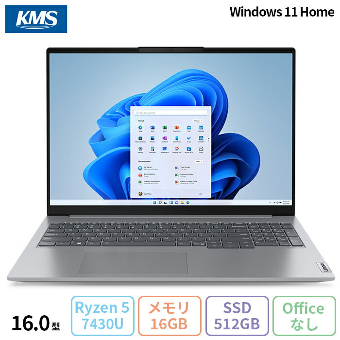 ＼期間限定ポイントUP／ Lenovo ThinkBook 16 Gen6 AMD ノートパソコン 21KKCTO1WW Windows11 Ryzen5 7530U メモリ16GB SSD512GB 16.0インチ 新品未使用品