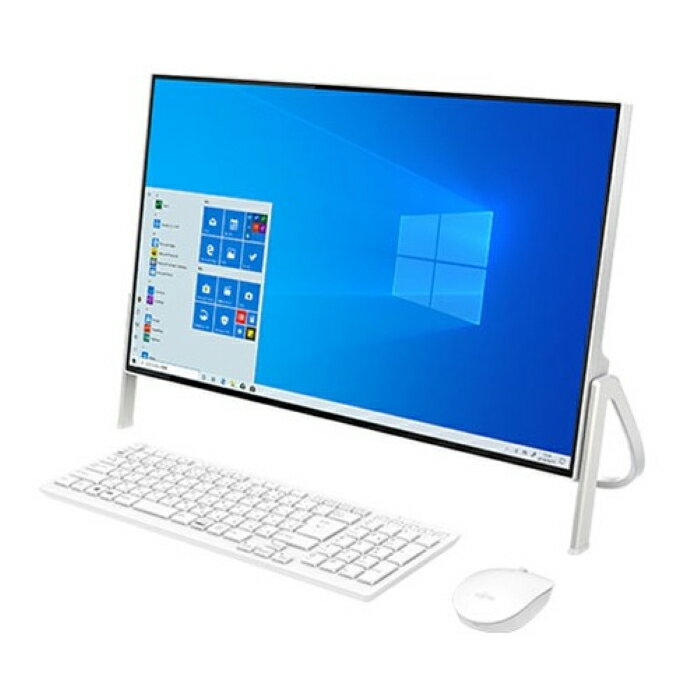 楽天加賀マイクロ楽天市場店＼期間限定ポイントUP／富士通 ESPRIMO FH52/E1 AIO デスクトップパソコン FMVF52E1W Windows 10 Celeron 4205U メモリ4GB SSD512GB 新品未使用品