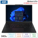 【スーパーセール限定 ポイントUP&クーポン配布】 Lenovo ThinkPad P14s Gen 5 ノートパソコン 21G2CTO1WW Win11 Pro Office付き Core Ultra9 185H メモリ64GB SSD512GB 14.5インチ 再生品Sランク
