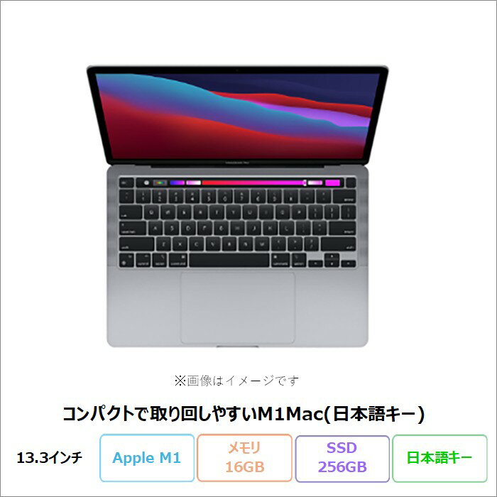 【期間限定 ポイントUP＆クーポン配布】 APPLE MACBOOK PRO ノートパソコン A2338 Mac OS Apple M1 16GB SSD256GB 13.3インチ リファビッシュBランク