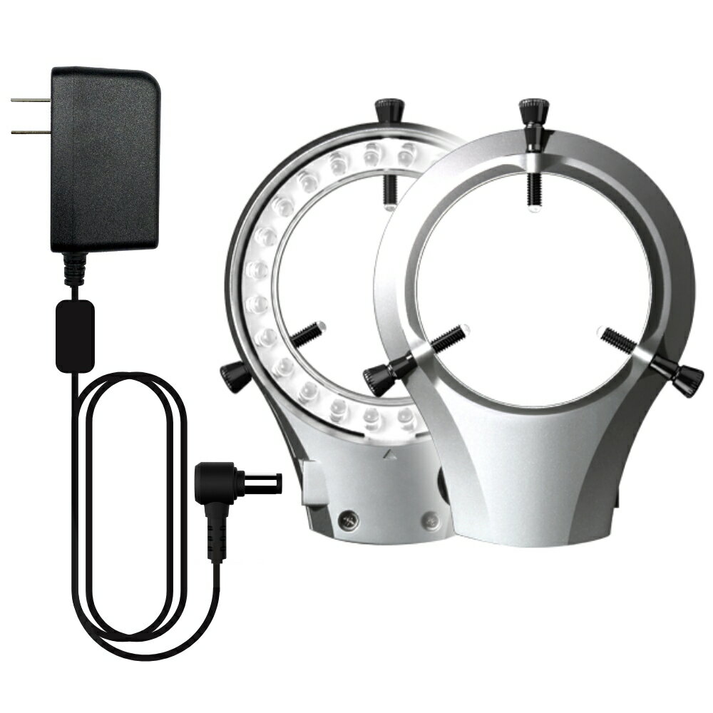 ズーム式実体顕微鏡 ズン太2 + LEDリング照明（スタンダード）+ 乾電池電源