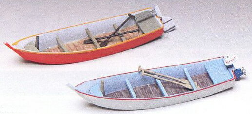 小舟セット（2隻入）　（未塗装組立キット）【グリーンマックス・2170】「鉄道模型 Nゲージ GREENMAX」