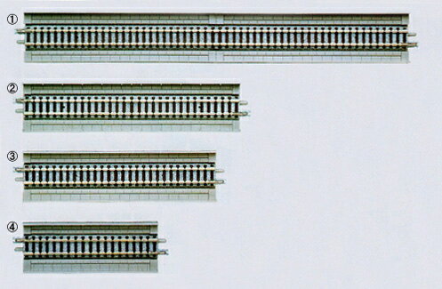 高架橋付PCレールHS99-PC(F)(4本セット)【TOMIX・1825】「鉄道模型 Nゲージ トミックス」