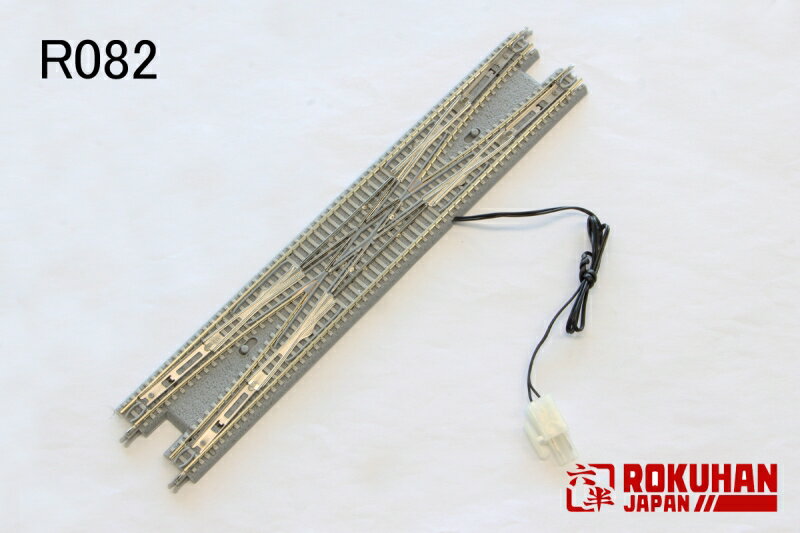 N Gauge - PC 電動複線両渡りポイント 【ロクハン・R082】「鉄道模型 Zゲージ ロクハン」