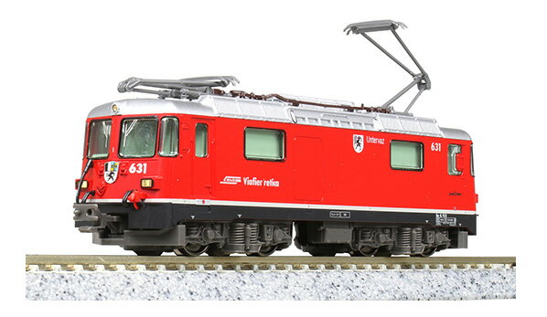 ご好評を頂いているスイスのレーティッシュ鉄道シリーズに、新たな機関車としてGe4/4-II 631を製品化いたします。スイス国鉄の機関車Re4/4のデザインを手本にした小形の機関車で、丸みを帯びた箱型の車体と、大きな側面窓が特徴です。現在レーティッシュ鉄道では最大勢力の車両です。主にディセンティス?サン・モリッツを結ぶ氷河特急、クール?サンモリッツのベルニナ急行、貨物列車など広く活躍しています。レーティッシュ鉄道で現行の標準塗装である赤色とグレーの車両は、既存製品の「氷河特急」「ベルニナ急行」の客車や、EW-I客車と合わせて鮮やかな色合いの編成をお楽しみいただけます。既存のレーティッシュ鉄道シリーズと合わせて、様々なスイスの運転シーンを再現できます。●動力付き●1984年製の2次車、レーティッシュ鉄道標準塗装をまとい、正面の角形ライト、ジャンパ栓を増設した現在の姿がプロトタイプ。●レーティッシュ鉄道ではお馴染みの、特徴ある鮮やかな赤い車体を美しく再現。●側面のエンブレムマーク、Rhatische Bahnロゴも再現。●曲線基調にデザインされた車体と、大きな窓を的確に再現。●屋根上の空気取り入れ口のルーバー、抵抗器、大形のスノープロウなどの各部ディティールも再現。●車体前面のジャンパ栓をユーザー付部品として設定。●動力は4‰勾配時に、レーティッシュ鉄道の客車12両を牽引しての走行が可能。●最小通過半径はR150。●DCCはライト基板を交換することで対応予定。●氷河特急用ショートカプラー標準装備。●交換用アーノルドカプラー付属。●ヘッドライトは3灯とも点灯(電球色)。●メーカー：KATO●商品番号：3034-4●スケール：Nゲージ