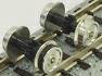 Parts - 動力台車用車輪（コアレス動力対応）（銀） 【グリーンマックス・8639G】「鉄道模型 Nゲージ オプションパーツ」