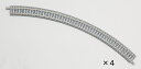 カーブPCレール C317-45-PC(F)(4本セット)【TOMIX・1192】「鉄道模型 Nゲージ トミックス」
