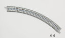 カーブPCレール C243-45-PC（F）（4本セット）【TOMIX・1195T】「鉄道模型 Nゲージ トミックス」 その1