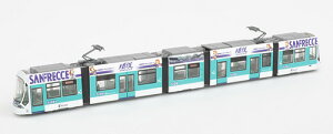 鉄道コレクション 広島電鉄5100形5108号 グリーンムーバーマックス サンフレッチェ電車（2021シーズン）【トミーテック・316602】「鉄道模型 Nゲージ」